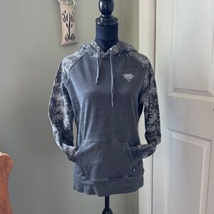 Hooey Gray Paisley Hoodie